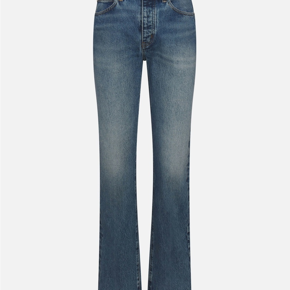 Frame The Vertical High Rise Straight Leg Jeans